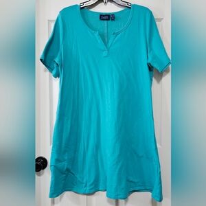 d & Co. Beach Women's Teal Size Medium Dress/Swimsuit Cover Up